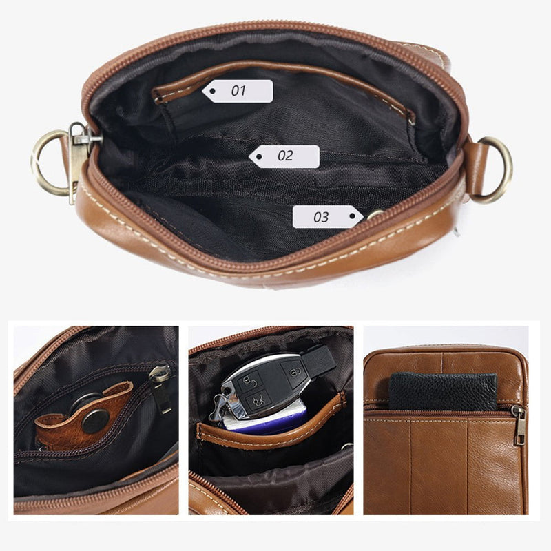 Genuine leather men&