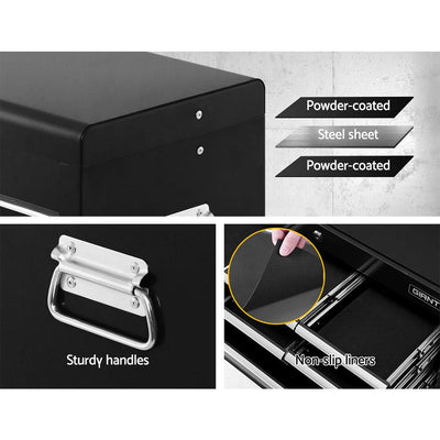 Giantz 10-Drawer Tool Box Chest Cabinet Garage Storage Toolbox Black Payday Deals