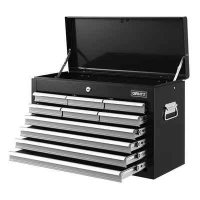 Giantz 10-Drawer Tool Box Chest Cabinet Garage Storage Toolbox Black Silver Payday Deals