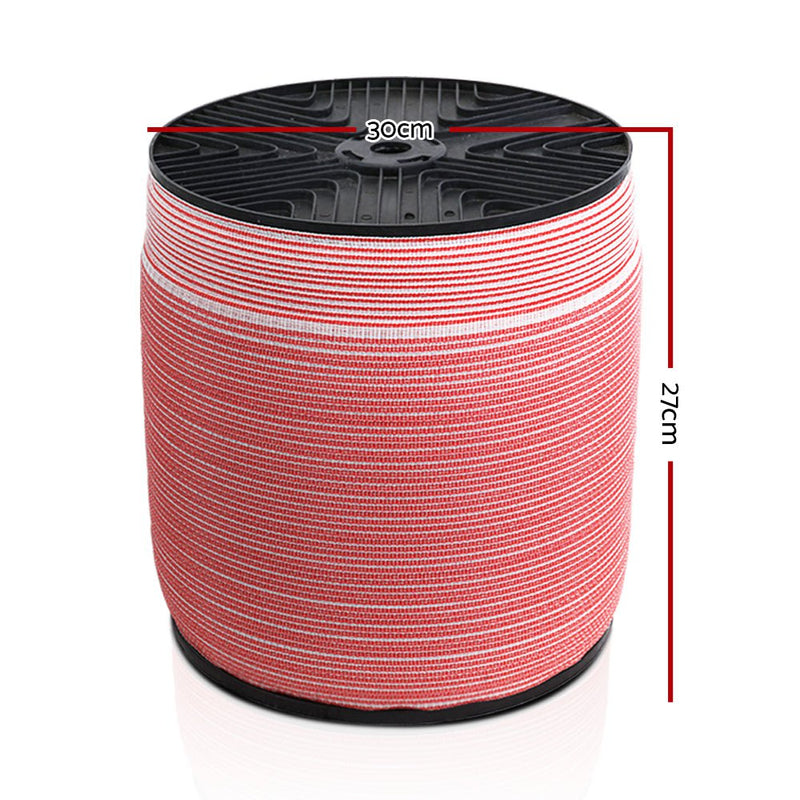 Giantz 1200M Electric Fence Wire Tape Poly Stainless Steel Temporary Fencing Kit Payday Deals