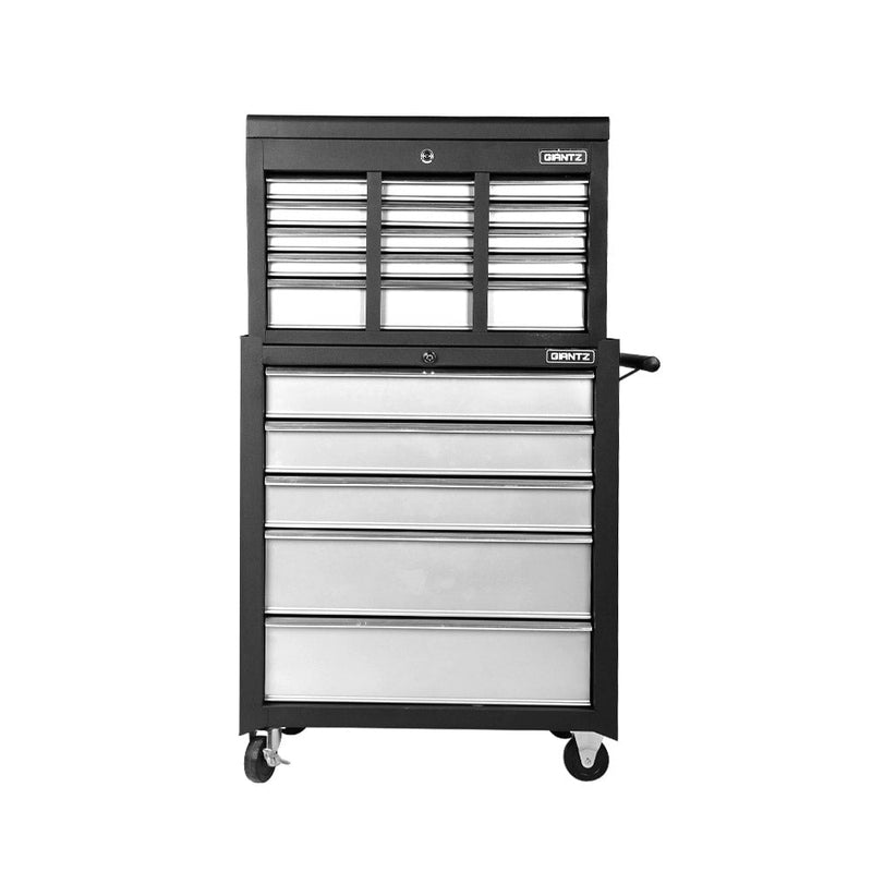 Giantz 14 Drawers Toolbox Chest Cabinet Mechanic Trolley Garage Tool Storage Box Payday Deals