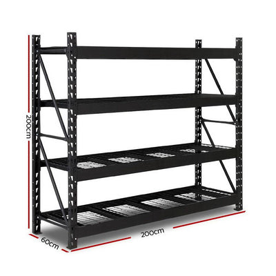 Giantz 2M Warehouse Racking Shelving Heavy Duty Steel Garage Storage Rack Payday Deals