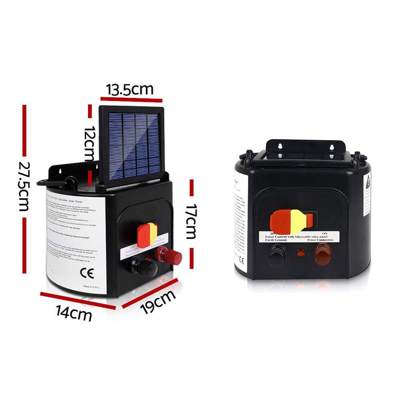Giantz 3km Solar Electric Fence Charger Energiser Payday Deals