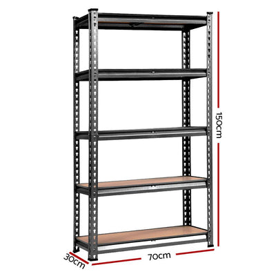 Giantz 3x1.5M Warehouse Racking Shelving Storage Rack Steel Garage Shelf Shelves Payday Deals
