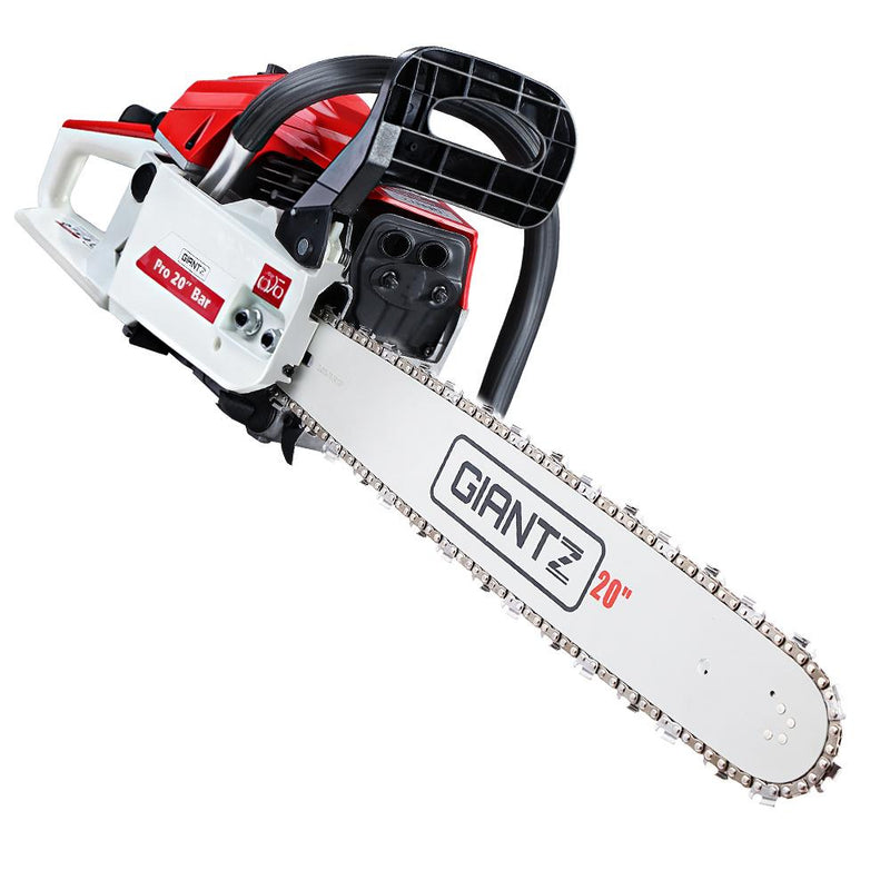 GIANTZ 52CC Petrol Commercial Chainsaw Chain Saw Bar E-Start Pruning Payday Deals