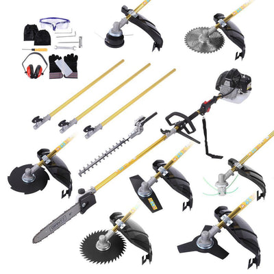 65cc 9 in 1 Multi Use Hedge Trimmers Pole Chainsaw