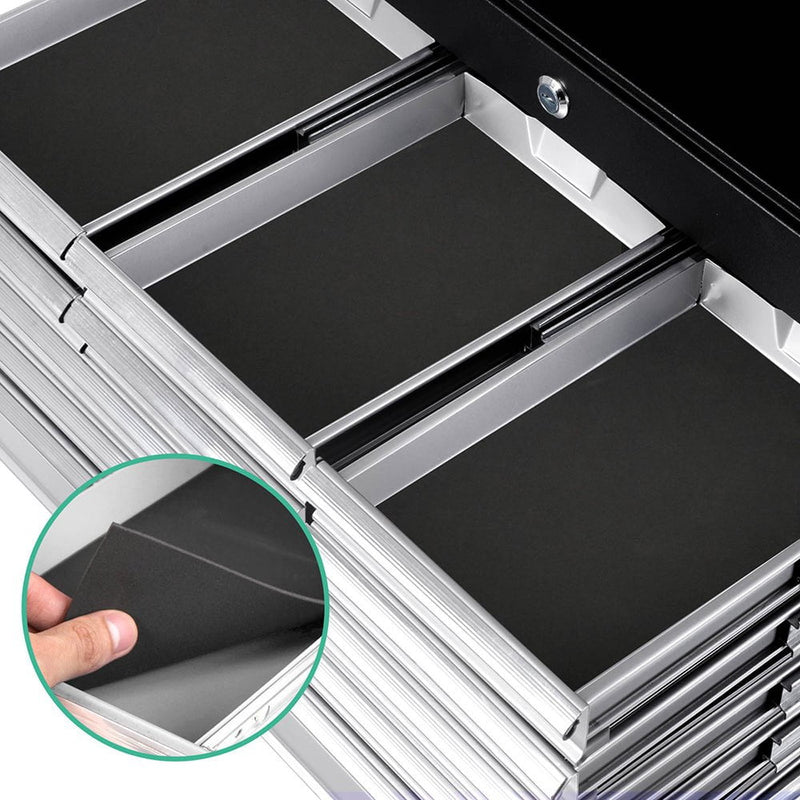 Giantz 9 Drawer Mechanic Tool Box Cabinet Storage - Black & Grey Payday Deals