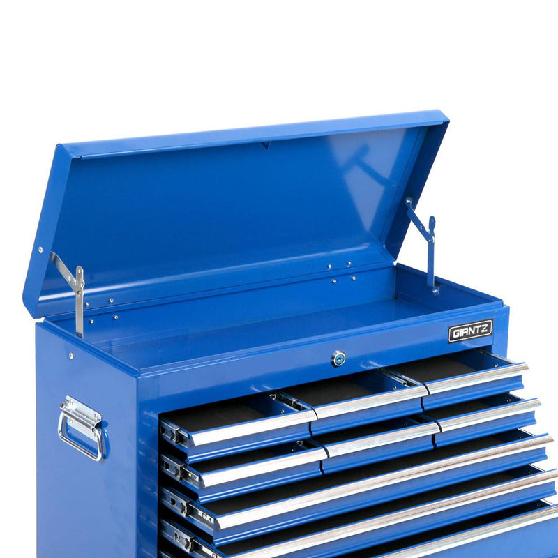 Giantz 9 Drawer Mechanic Tool Box Cabinet Storage - Blue Payday Deals