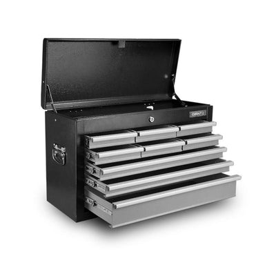 Giantz 9 Drawer Mechanic Tool Box Storage Chest - Black & Grey