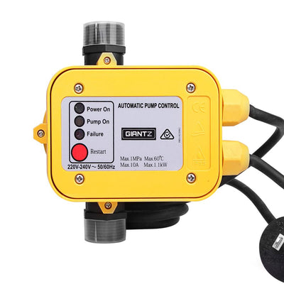 Giantz Automatic Electronic Water Pump Controller - Yellow Payday Deals