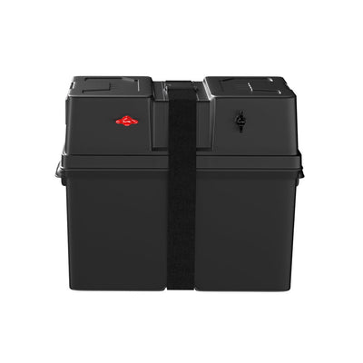 Giantz Battery Box 500W Inverter Deep Cycle Battery Portable Caravan Camping USB Payday Deals