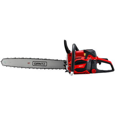 Giantz Chainsaw 58cc Petrol Commercial Pruning Chain Saw E-Start 22'' Bar Top Payday Deals