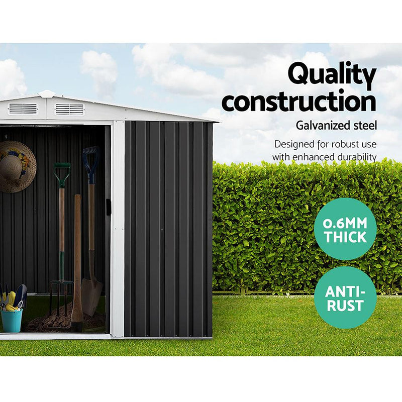 Giantz Garden Shed Outdoor Storage Sheds Tool Workshop 2.58X2.07M with Base Payday Deals