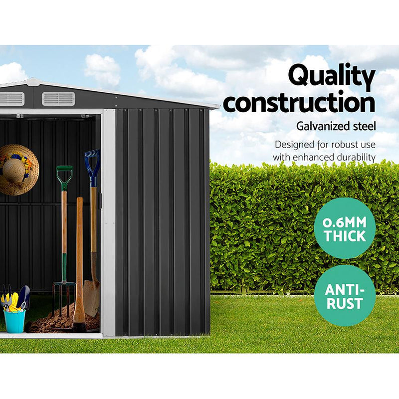 Giantz Garden Shed Outdoor Storage Sheds Tool Workshop 2.6X3.89X2.02M with Base Payday Deals