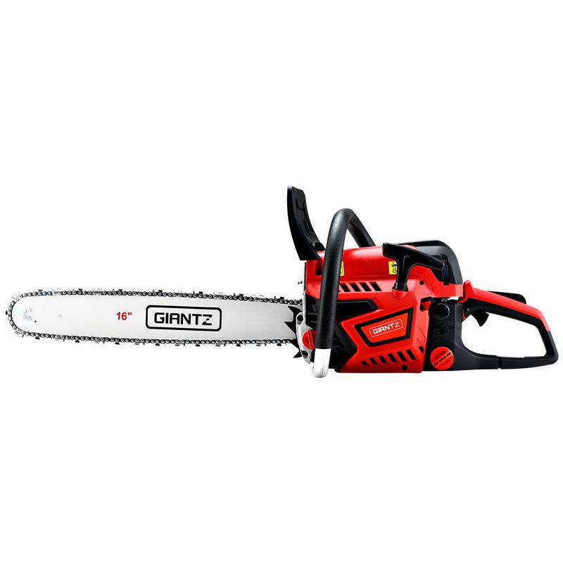 Giantz Petrol Chainsaw Chain Saw E-Start Commercial 45cc 16&