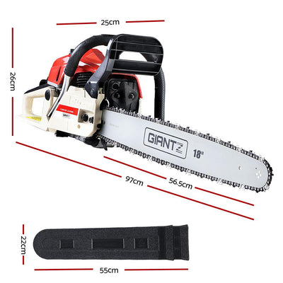 Giantz Petrol Chainsaw Commercial E-Start 18'' Payday Deals