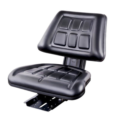 Giantz PU Leather Tractor Seat with Sliding Track - Black Payday Deals