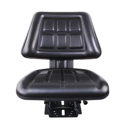 Giantz PU Leather Tractor Seat with Sliding Track - Black Payday Deals