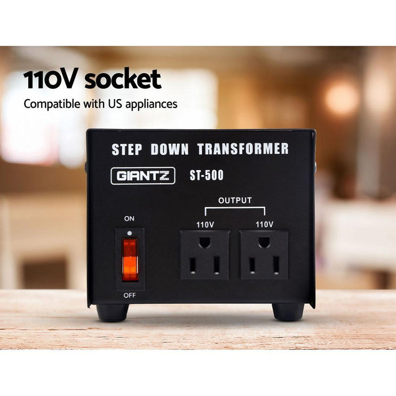 Giantz Stepdown Transformer 500W 240V to 110V Payday Deals