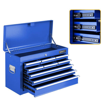 Giantz Tool Box Chest Cabinet Trolley Cart Garage Mechanic Toolbox Storage Blue