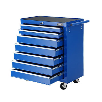 Giantz Tool Chest and Trolley Box Cabinet 16 Drawers Cart Garage Storage Blue Payday Deals