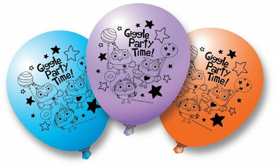 Giggle and Hoot Party Supplies Latex Balloons 6 Pack