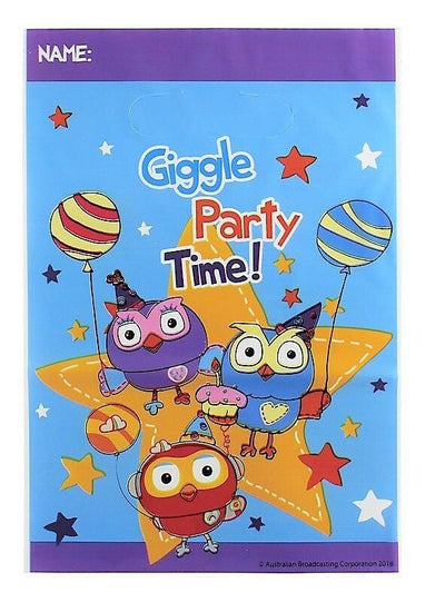 Giggle and Hoot Party Supplies Plastic Loot Bags 8 Pack