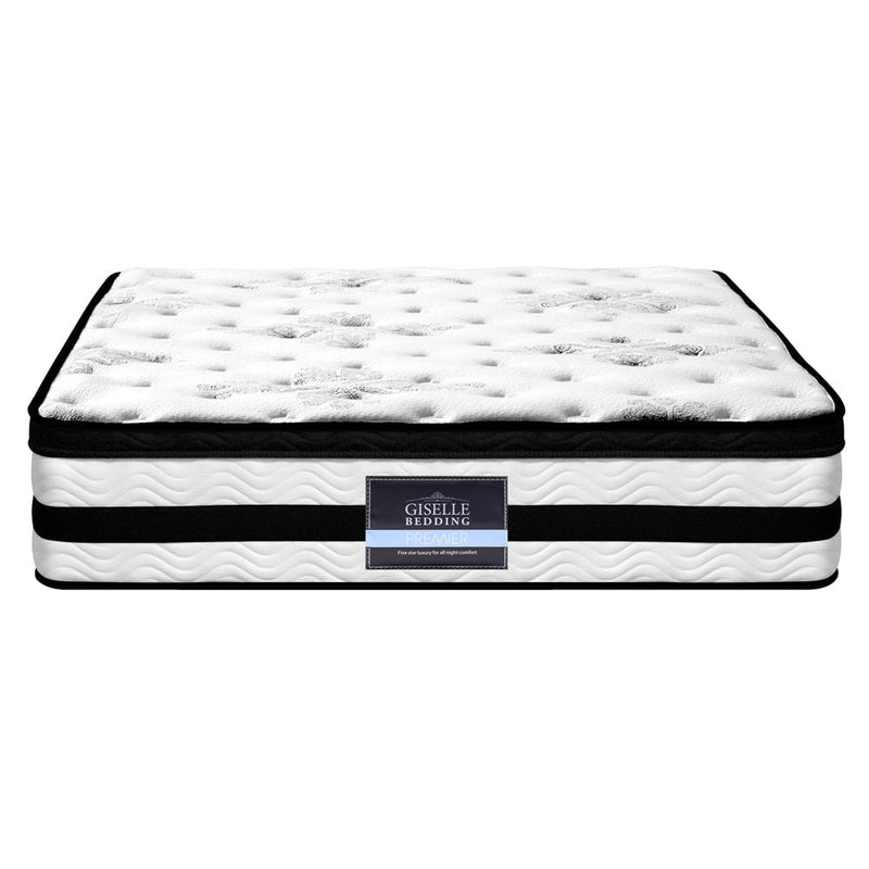 Giselle Bedding Algarve Euro Top Pocket Spring Mattress 34cm Thick Double Payday Deals