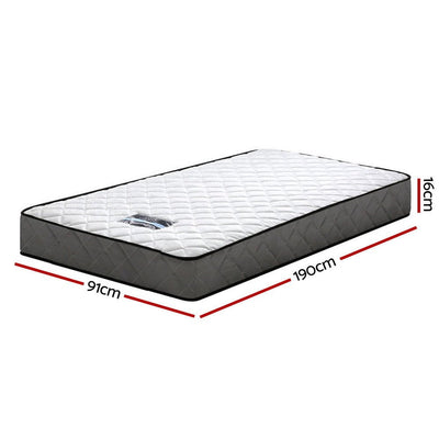 Giselle Bedding Alzbeta Bonnell Spring Mattress 16cm Thick Single Payday Deals