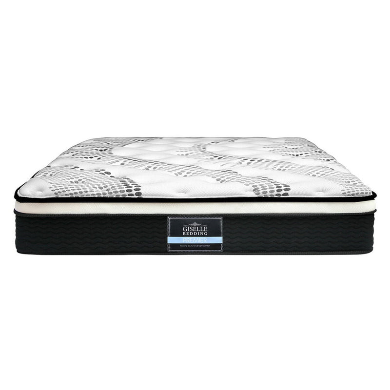 Giselle Bedding Como Euro Top Pocket Spring Mattress 32cm Thick Double Payday Deals