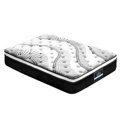 Giselle Bedding Como Euro Top Pocket Spring Mattress 32cm Thick King Single Payday Deals