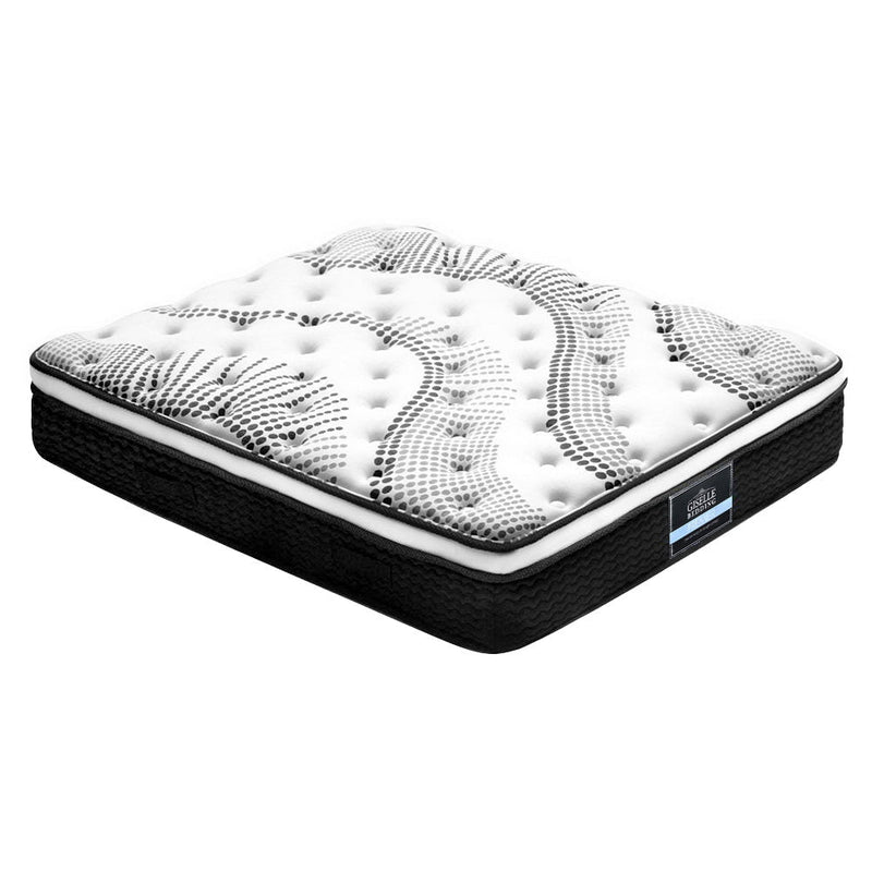 Giselle Bedding Como Euro Top Pocket Spring Mattress 32cm Thick Queen Payday Deals