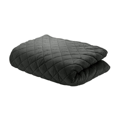 Giselle Bedding Microfibre Weighted Blanket Zipper Duvet Cover Kids 76x102cm Black