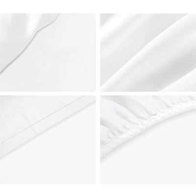 Giselle Bedding Double Size 1000TC Bedsheet Set - White