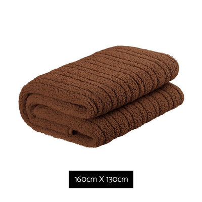 Giselle Bedding Electric Heated Throw Rug Washable Fleece Snuggle Blanket Brown Payday Deals