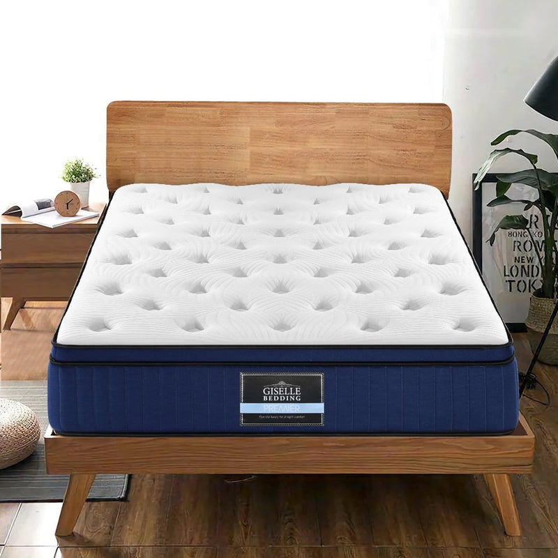 Giselle Bedding Franky Euro Top Cool Gel Pocket Spring Mattress 34cm Thick Double Payday Deals