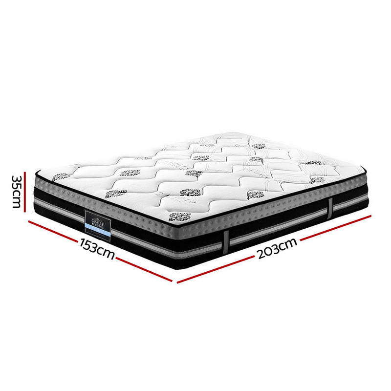 Giselle Bedding Galaxy Euro Top Cool Gel Pocket Spring Mattress 35cm Thick Queen Payday Deals