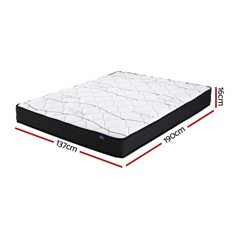 Giselle Bedding Glay Bonnell Spring Mattress 16cm Thick Double Payday Deals