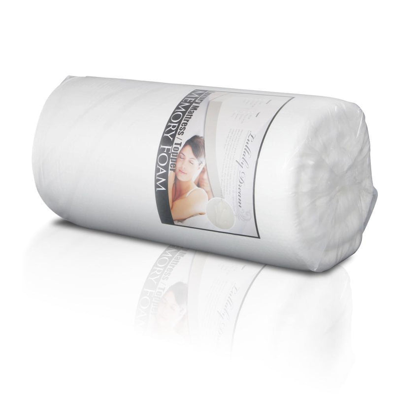  Giselle Bedding King Size 7cm Memory Foam Mattress Topper - White