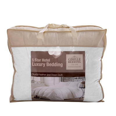 Giselle Bedding King Size Light Weight Duck Down Quilt Cover