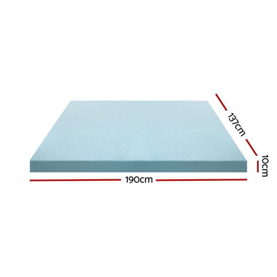 Giselle Bedding Memory Foam Mattress Topper Cool Gel Bed Mat Bamboo 10cm Double Payday Deals