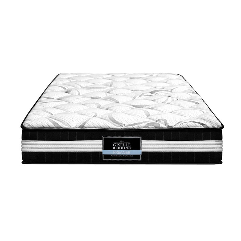 Giselle Bedding Mykonos Euro Top Pocket Spring Mattress 30cm Thick Single Payday Deals