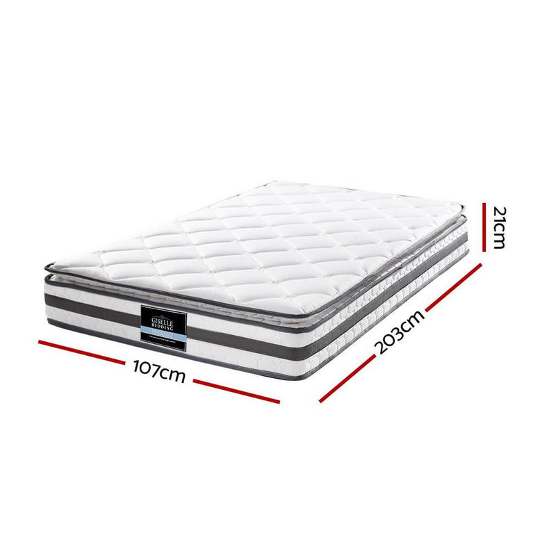 Giselle Bedding Normay Bonnell Spring Mattress 21cm Thick King Single Payday Deals