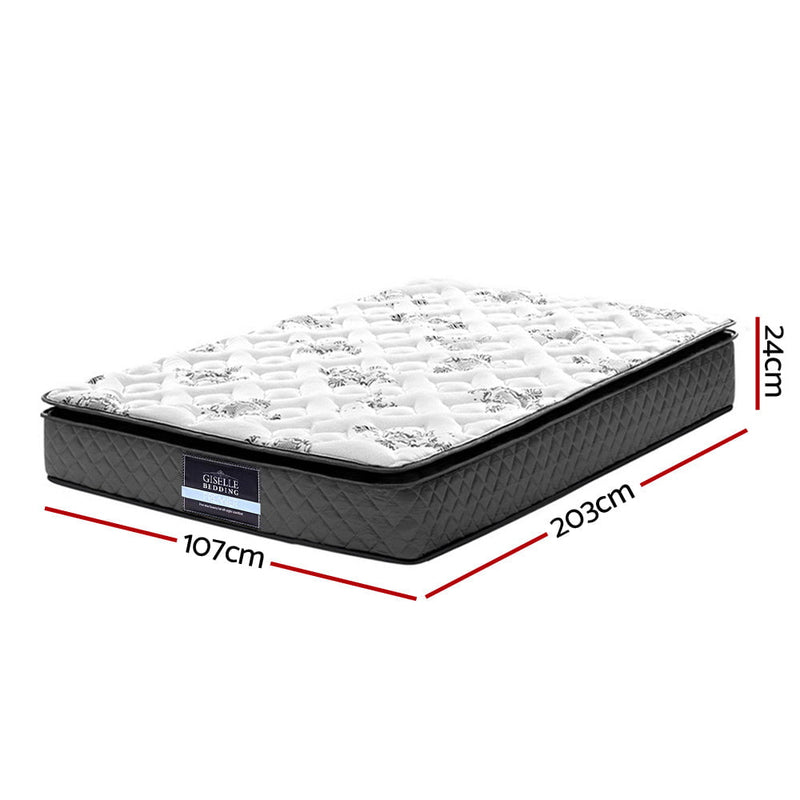 Giselle Bedding Rocco Bonnell Spring Mattress 24cm Thick King Single Payday Deals