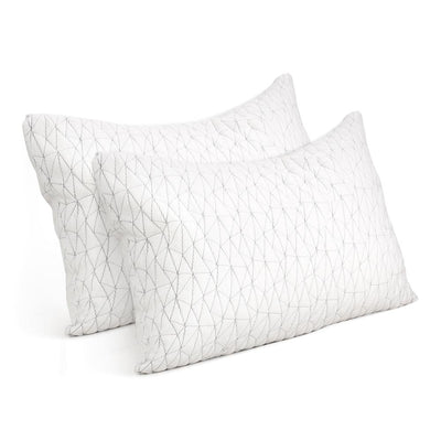 Giselle Bedding Set of 2 Rayon Single Memory Foam Pillow Payday Deals