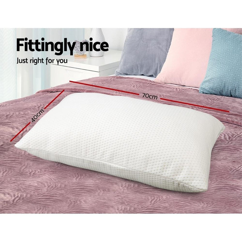 Giselle Bedding Set of 2 Visco Elastic Memory Foam Pillows Payday Deals