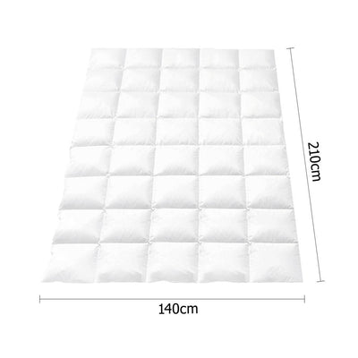 Giselle Bedding Single Size Goose Down Quilt Payday Deals