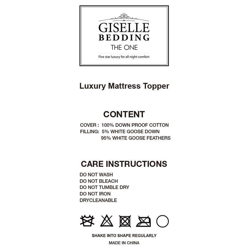 Giselle Bedding Single Size Mattress Topper