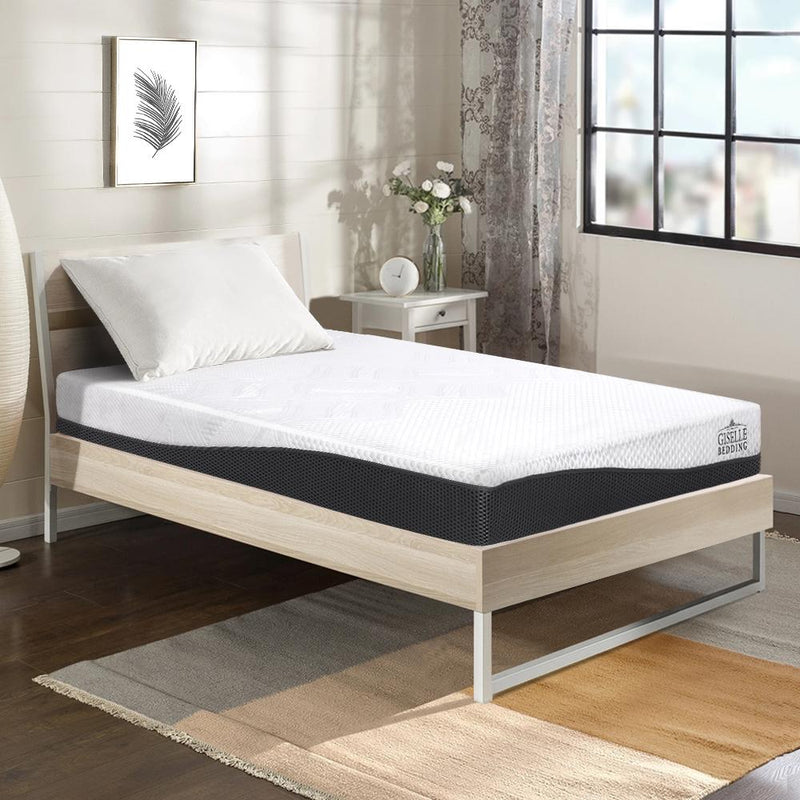 Giselle Bedding Single Size Memory Foam Mattress Cool Gel without Spring Payday Deals