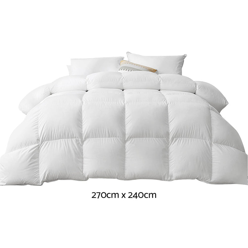 Giselle Bedding Super King 500GSM Goose Down Feather Quilt Payday Deals